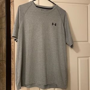 Gray Athletic shirt.